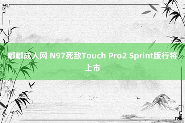 嘟嘟成人网 N97死敌Touch Pro2 Sprint版行将上市