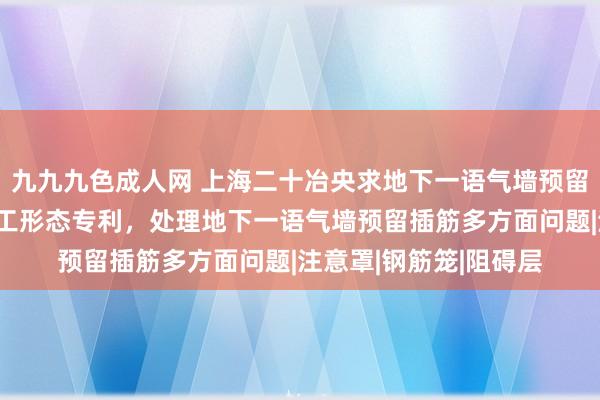 九九九色成人网 上海二十冶央求地下一语气墙预留插筋注意安装过甚施工形态专利，处理地下一语气墙预留插筋多方面问题|注意罩|钢筋笼|阻碍层