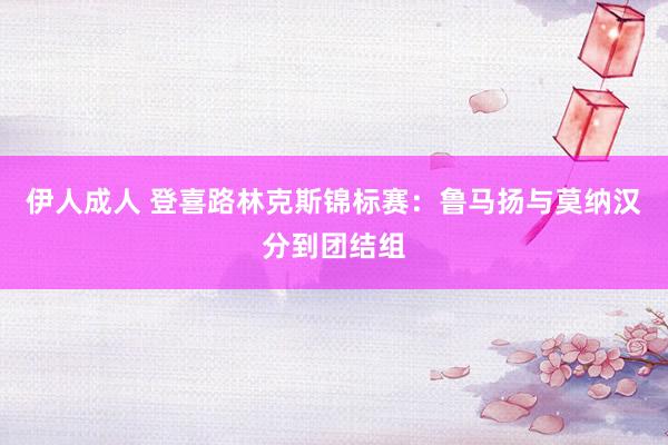 伊人成人 登喜路林克斯锦标赛：鲁马扬与莫纳汉分到团结组